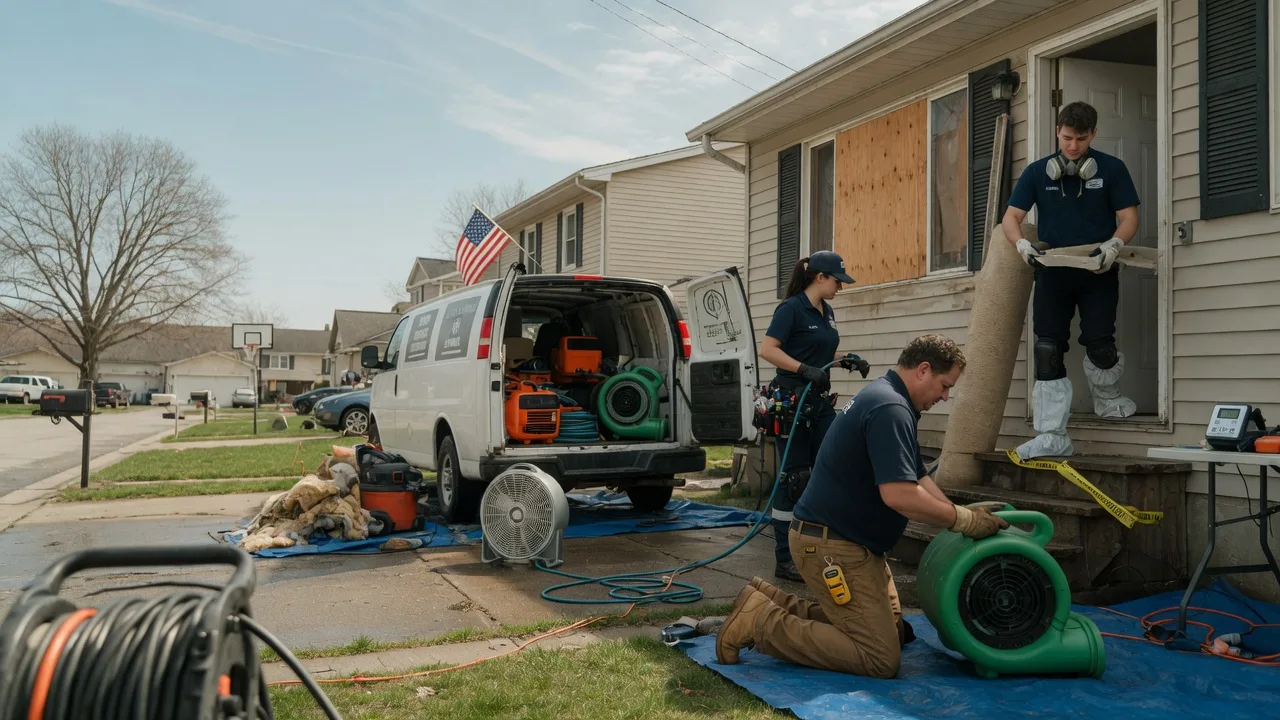Water Damage Restoration in Bluff Springs, IL near me